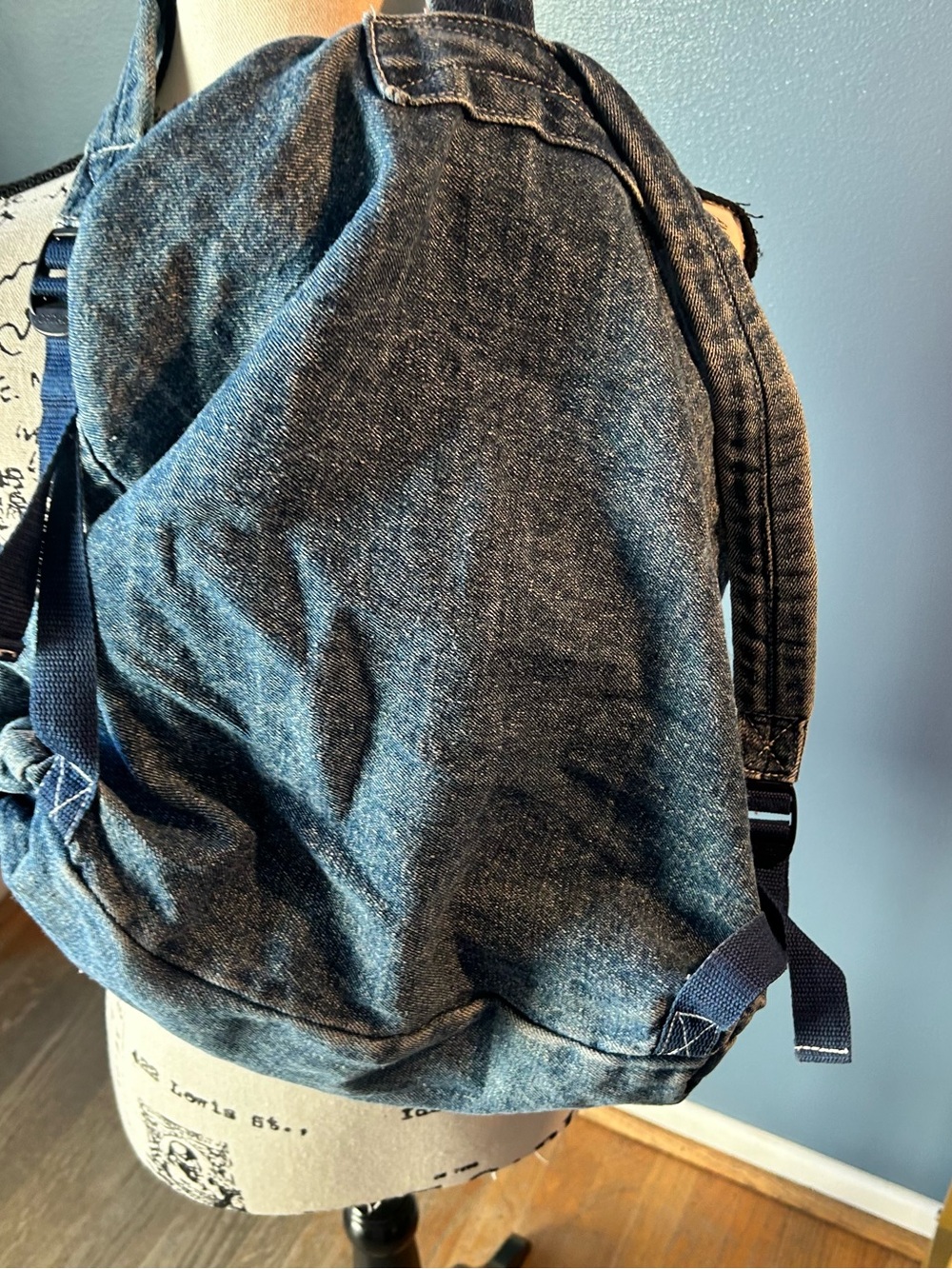 Jordache Denim Drawstring Backpack - Picture 8 of 14